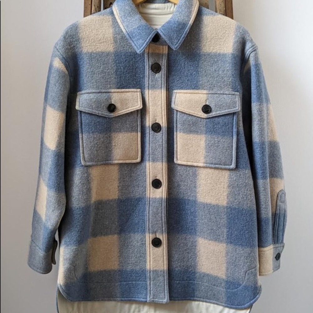 Isabel Marant Étoile Harveli Wool Shirt Jacket 34
